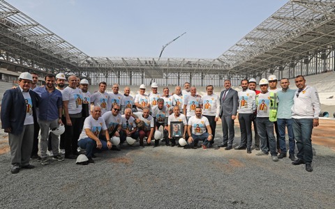 Koca Kaptan'ın Toprağı Stadımıza Serpildi