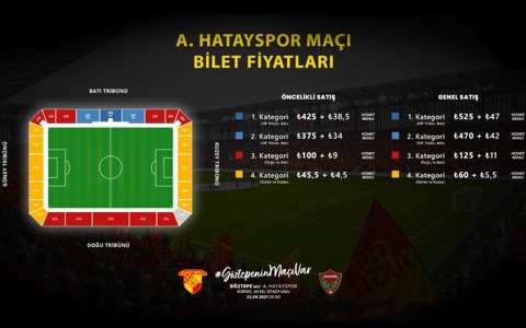 A. Hatayspor Maçının Biletleri Satışa Çıkıyor