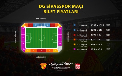 DG Sivasspor Maçının Biletleri Satışa Açılıyor