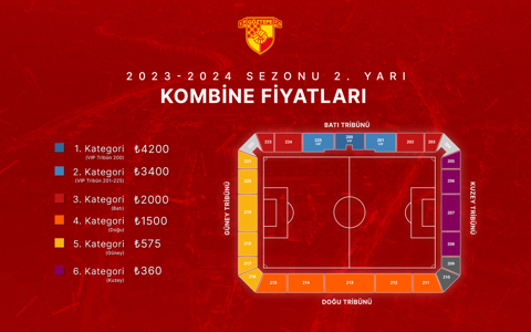 2023-2024 Sezonu 2. Yarı Kombine Satışları Başlıyor