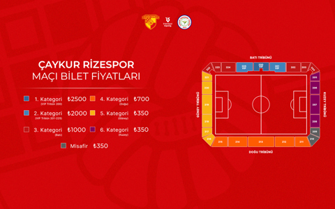 Çaykur Rizespor Maçının Biletleri Satışa Çıkıyor