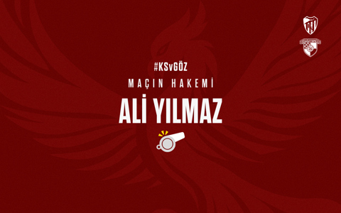 KOCAELİSPOR MAÇINI ALİ YILMAZ YÖNETECEK