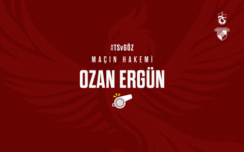 TRABZONSPOR MAÇINI OZAN ERGÜN YÖNETECEK